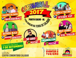 Programação do Carnaval 2017 de Porto Calvo