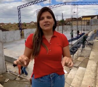 Prefeita Marcela Gomes visita obras que serão entregues nos 62 anos de emancipação de Novo Lino