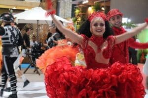 Apresentação cultural durante a Feira de 2019