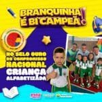 Bi campeã: Educação de Branquinha conquista mais um Selo Ouro Compromisso Nacional Criança Alfabetizada