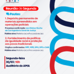 AMA realiza reunião com debates sobre segurança pública e promoção da igualdade racial nesta segunda (30)