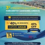 Congresso nacional reúne especialistas em Maceió para debater assessoria jurídica e contratações públicas