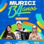 Confira a programação musical dos 134 anos de emancipação política de Murici