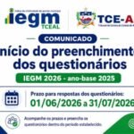 AMA lembra evento sobre o IEGM 2026 sobre o preenchimento dos questionários