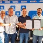 Prefeito de Branquinha e senador Renan Filho assinam Ordem de Serviço para a reconstrução da ponte sobre o Rio Mundaú