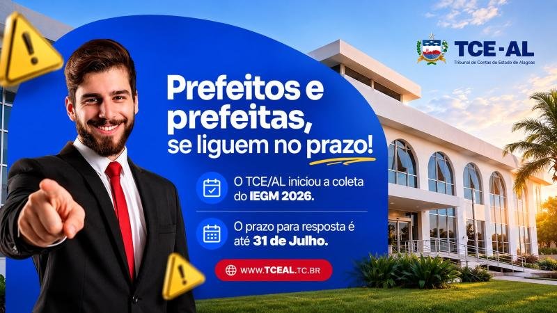 Prazo para preenchimento do IEGM 2026 termina em 31 de julho