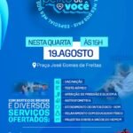 Saúde Mais Perto de Você: Prefeitura de Branquinha promove ação especial com serviços de saúde e entrega de veículos e equipamentos